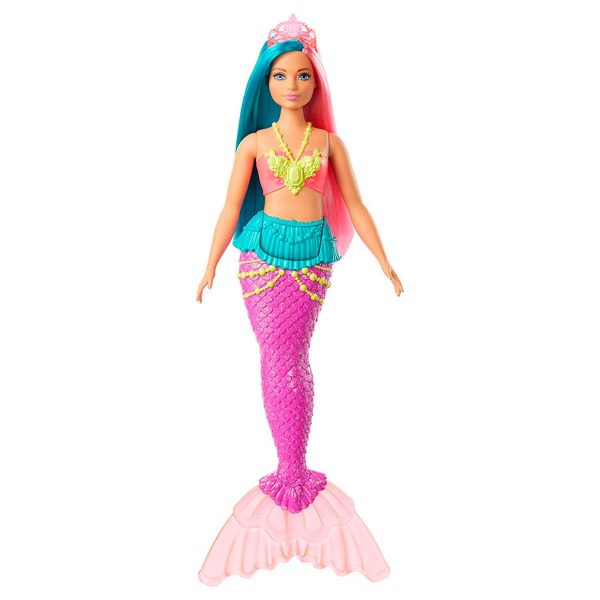 Barbie Dreamtopia Sereia Cabelo Rosa E Azul Turquesa- Mattel