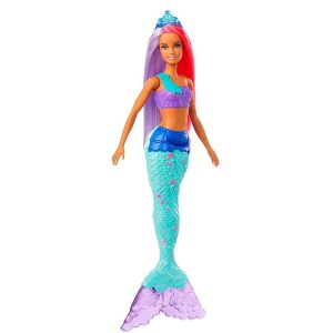 Barbie Dreamtopia Sereia Cabelo Roxo E Vermelho - Mattel