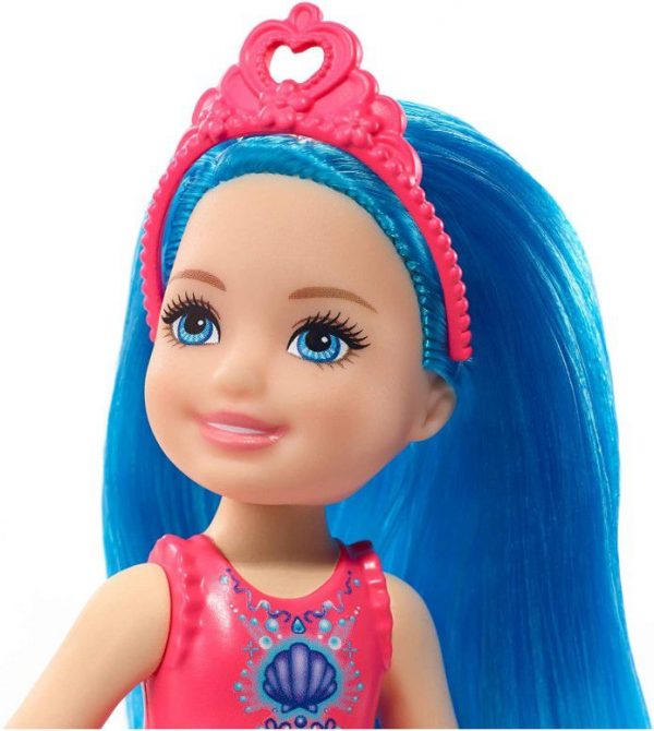 Boneca Barbie Dreamtopia Chelsea Sprite - Cabelo Azul Concha