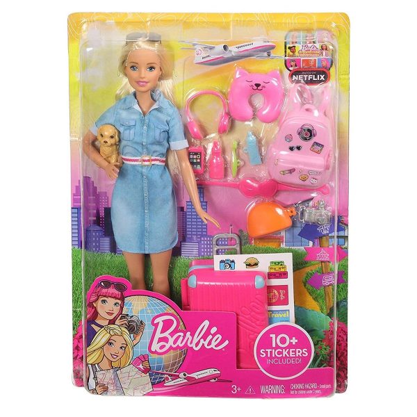 Boneca Barbie Viajante Explorar E Descobrir Mattel Fwv25