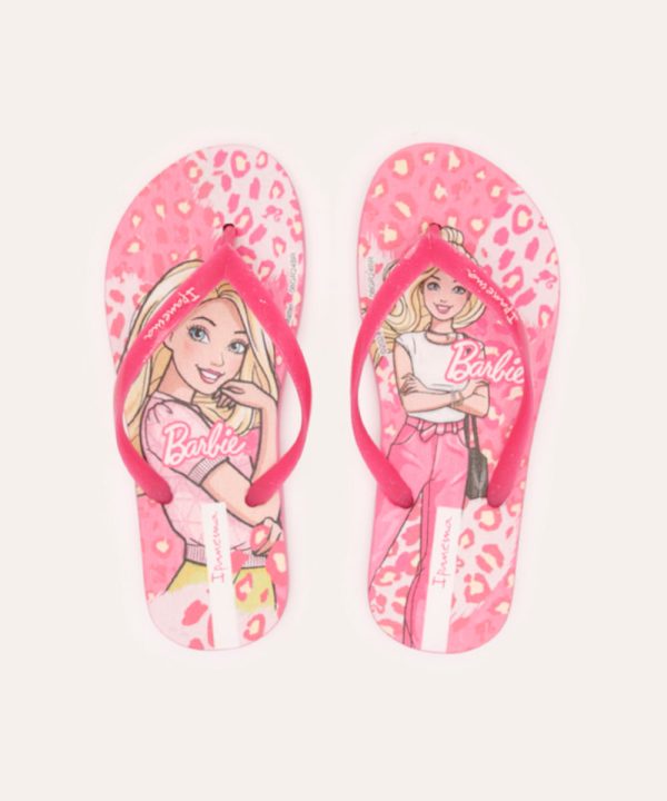 chinelo infantil barbie infantil rosa