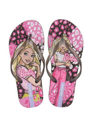 Chinelo Infantil Barbie Meu Encanto Ipanema 27291 - Preto/Rosa