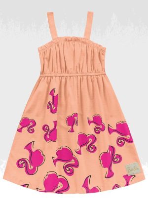 Vestido Barbie Laranja