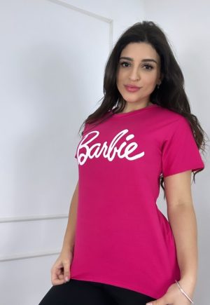Camiseta T-shirt Barbie Algodão Pink