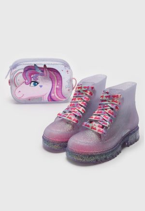 Infantil - Bota Grendene Barbie Powerful Lilás