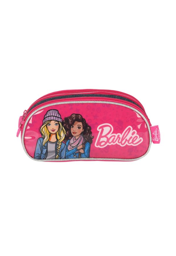 Infantil - Estojo Barbie Com Divisórias Rosa