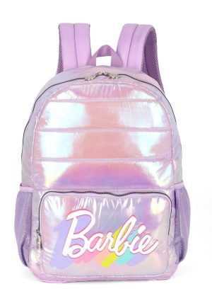 Infantil - Mochila Costas Barbie Com Bolsos Laterais Lilás