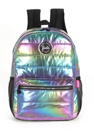 Infantil - Mochila Costas Barbie Com Bolsos Laterais Preta