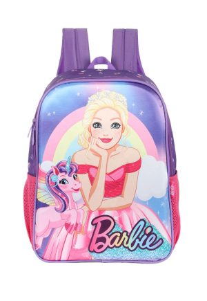 Infantil - Mochila Costas Barbie Com Bolsos Laterais Roxa