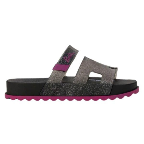 Infantil - Slide Grendene Barbie Glam 23200 Grendene Preto