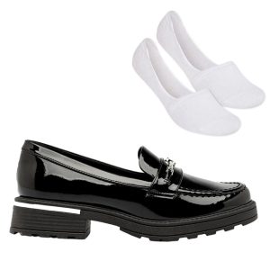 Kit Mocassim Piccadilly Barbie Feminino + Meia