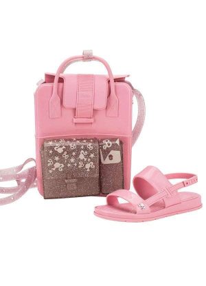 Kit Sandália Barbie Mochila Color Grendene Kids 23067 - Rosa
