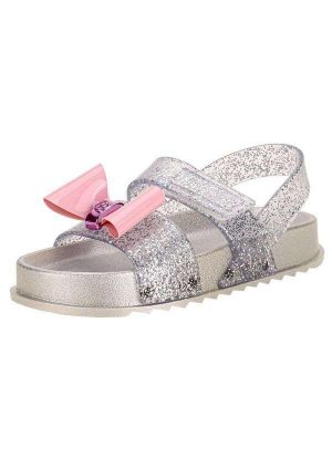Sandália Infantil Barbie Charm Grendene Kids 23202 - Cinza/Rosa